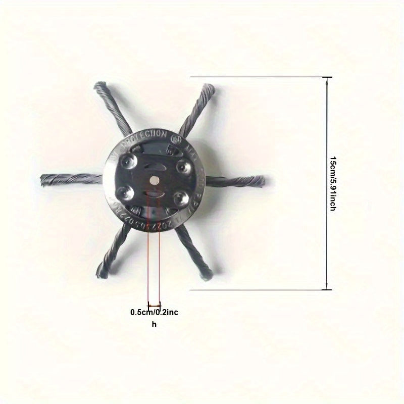 Steel Lawn Mower Head, Steel Wire Trimmer Head for General Grass Cutters, Weeders, Brush Cutters, Gardening Tools, Suitable for Over 45 Cutting, Trimming, and Grooming Scenarios