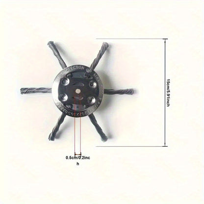 Steel Lawn Mower Head, Steel Wire Trimmer Head for General Grass Cutters, Weeders, Brush Cutters, Gardening Tools, Suitable for Over 45 Cutting, Trimming, and Grooming Scenarios