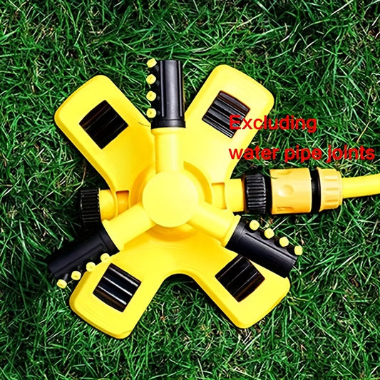 1pc Lawn Automatic Rotating Sprinkler, 360° Rotating Sprinkler/Sprinkler, 3 Manually Adjustable Rotating Arms Can Be Combined with Multiple Angles, Large Area Coverage for Garden Courtyards, Lawn Gardening Automatic Irrigati