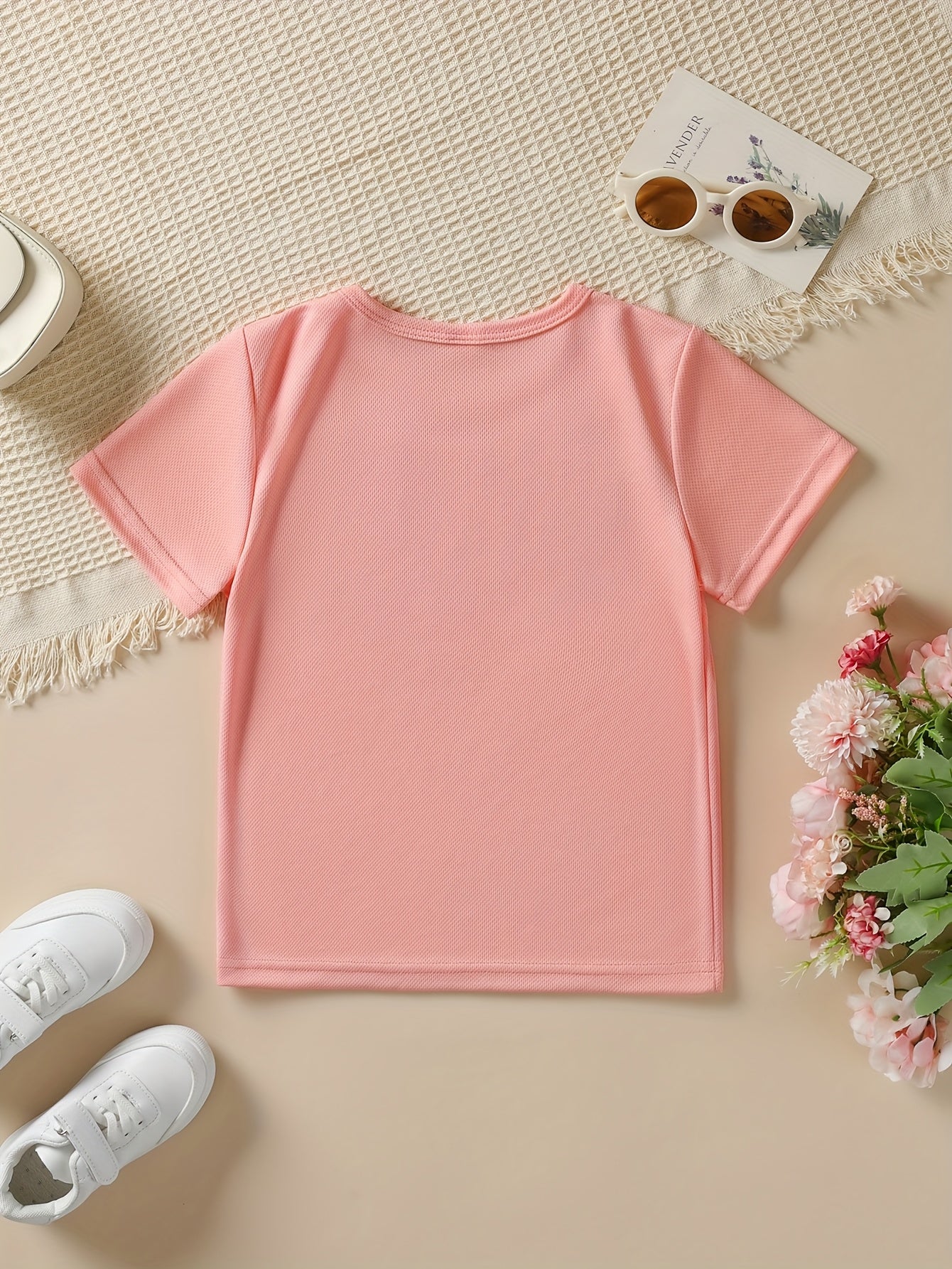 Summer Fashion Girls' Short-Sleeve T-Shirt "DADDY's GIRL" Leopard Print Casual Versatile Top NY-DX5545