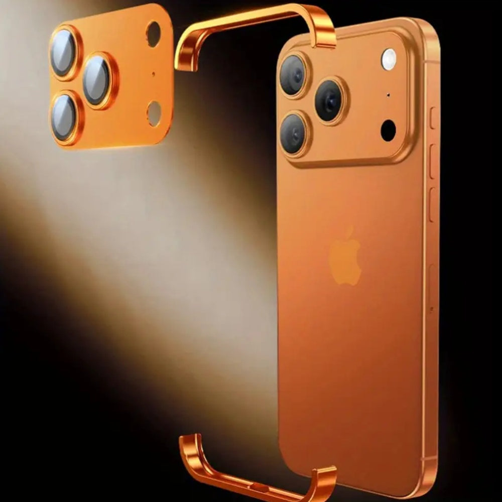 Compatible with for iphone 17 Pro / Pro Max/Air, This Uniquely Shaped Metal Corner Pad Offers Lens Protection And Is Made of Aluminum Alloy. It Provides a Bare Device Feel, Efficient Heat Dissipation, And Is Lightweight. It I