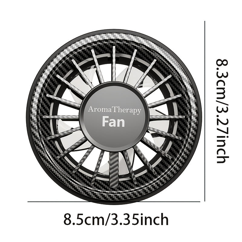 Cross border car fragrance air outlet fan colorful atmosphere light car pickup light car perfume colorful rhythm fan light