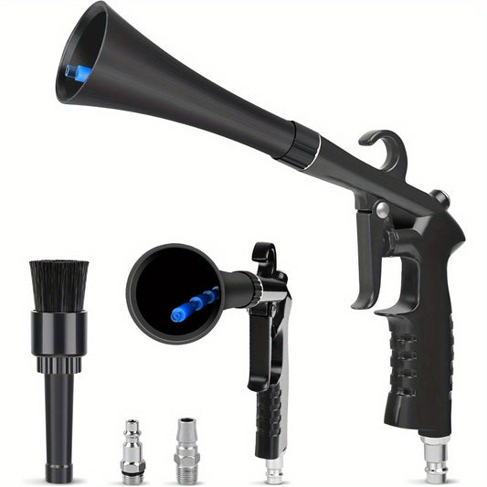 Car Cleaning Gun Detailing Interior Dryer Air Blow Gun, High Pressure Blower Gun, Car Detailing Kit Interior Cleaner, Car Detailing Tools for Car Quickly Blasts Dirt and Dust Works with Air