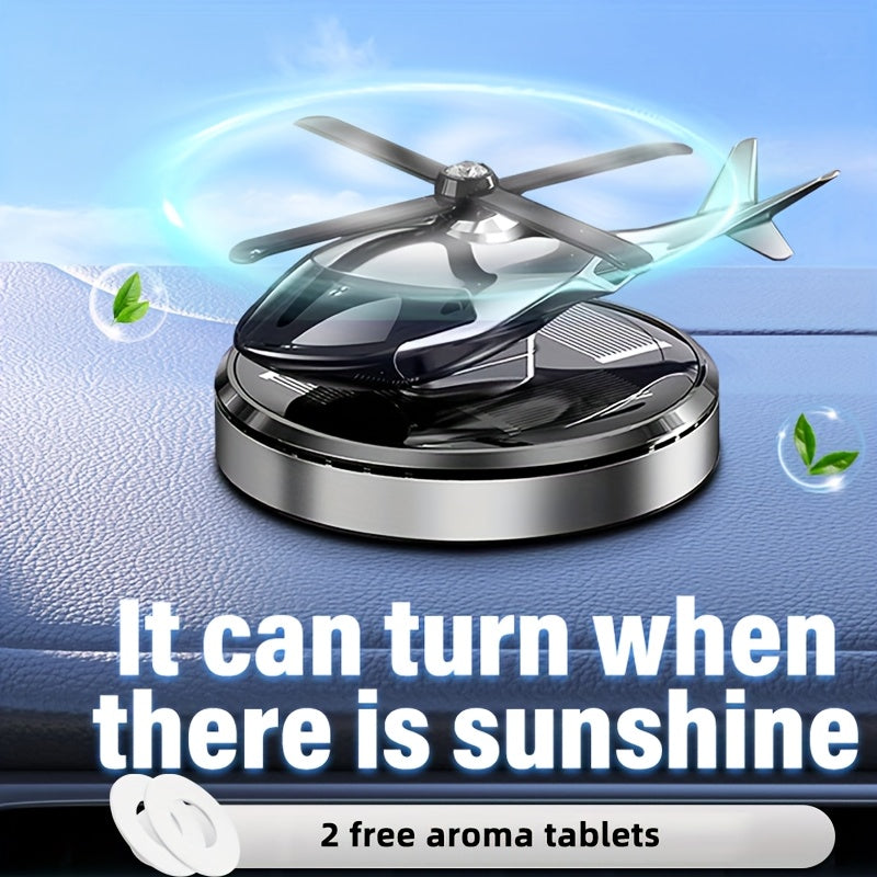 AAZRZRZ Car Air Freshener Diffuser with 2 Scent Pads - Stylish Helicopter & Car Interior Decor, Non-Toxic Paper-Based Fragrance for Enhanced Air Quality