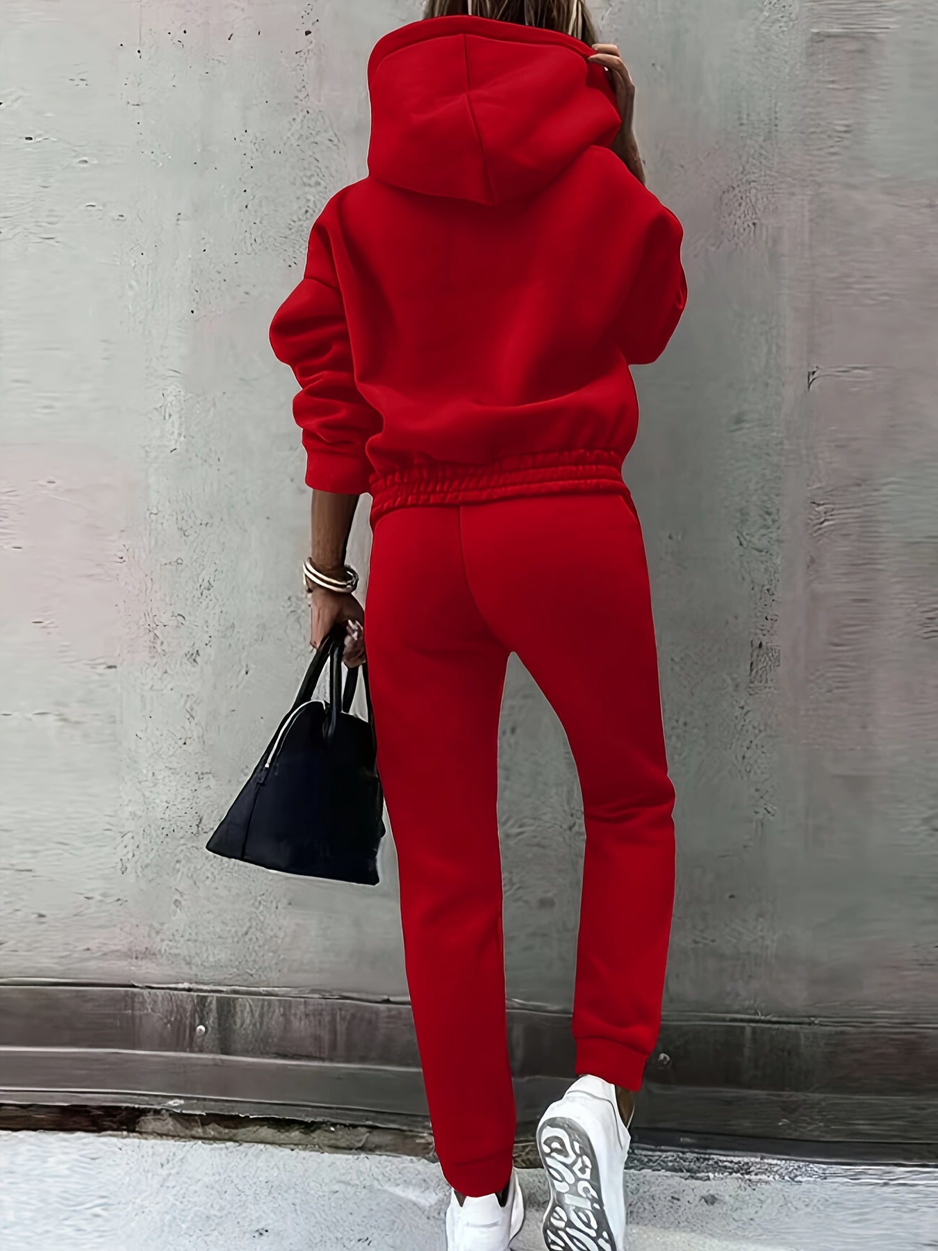 Autumn and Winter Women'S Fashion Casual Sweatshirt Set, European and American Style
