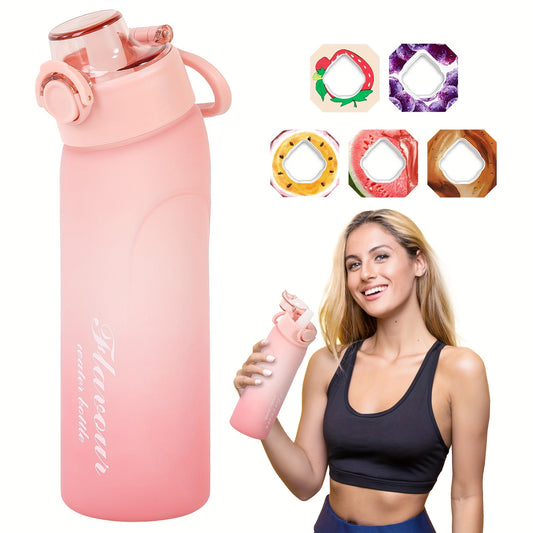 Air Bottle, 720ML/25OZ Bottle, With 5 Flavour Pods, For Outdoor Sports
