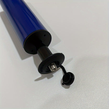 1pc Blue Manual Hand Pump Inflator with Flexible Hose, Portable Air Pump for Basketball, Football, Volleyball - Durable PP Material, Uncharged Operation, Ideal for Valentine'S Day, Women'S Day, Mother'S Day, Thanksgiving, Chr