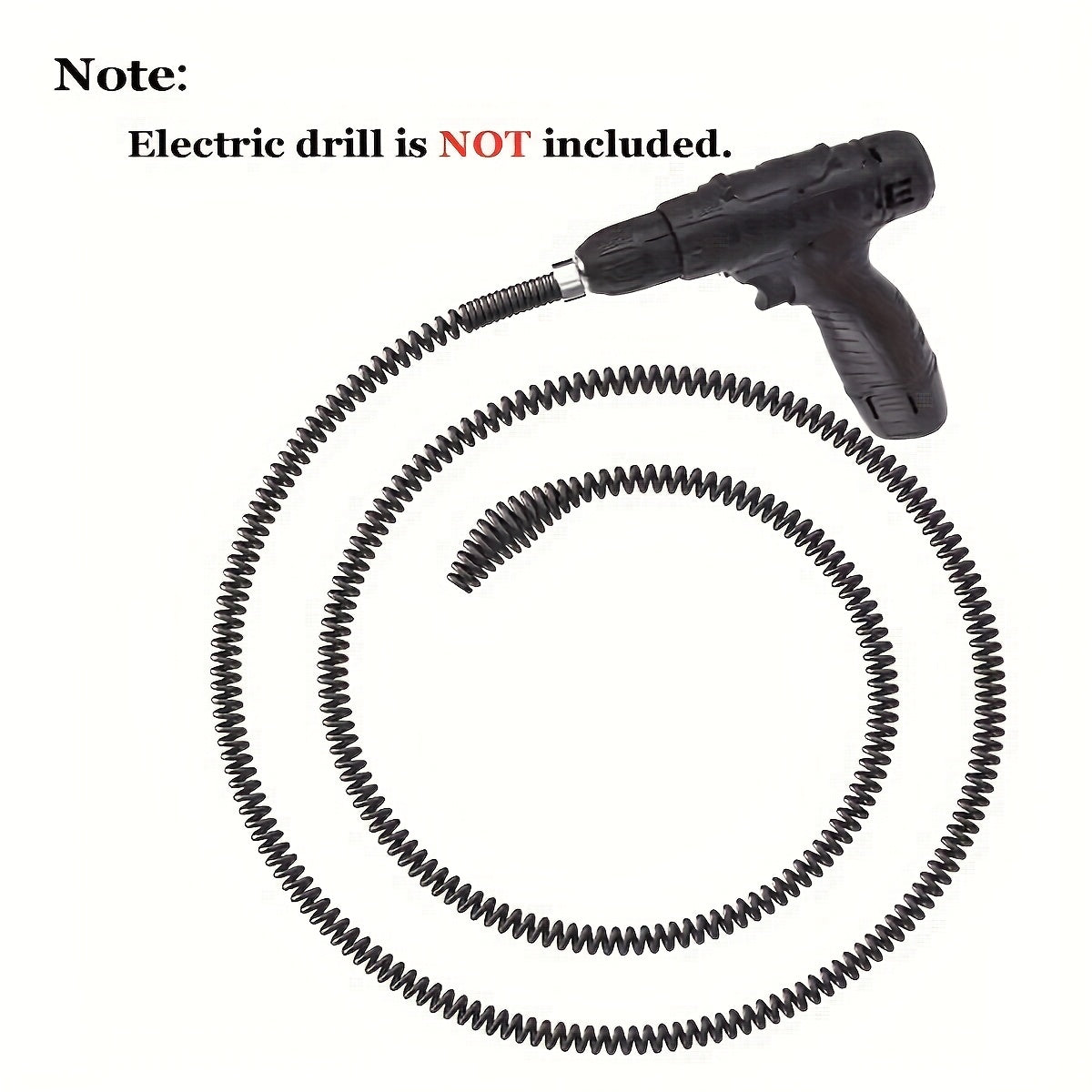 1pc Pipe Deburring Tool Drill Attachment, Multi-Functional Drain and Toilet Plunger, Hair and Debris Removal, Bathroom and Kitchen Drain Cleaner, Flexible Pipe Assistant for Commercial and Residential Use, Durable and Space-S