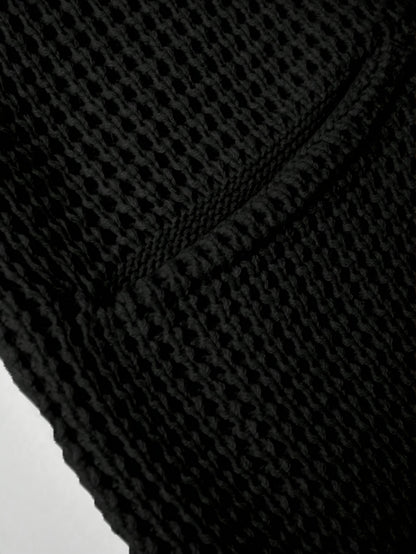 Men'S Casual Long Sleeve V-Neck Knit Cardigan - Loose Fit Solid Color Sweater with Pockets, Lightweight Acrylic for Fall/Winter, Versatile Layering Piece