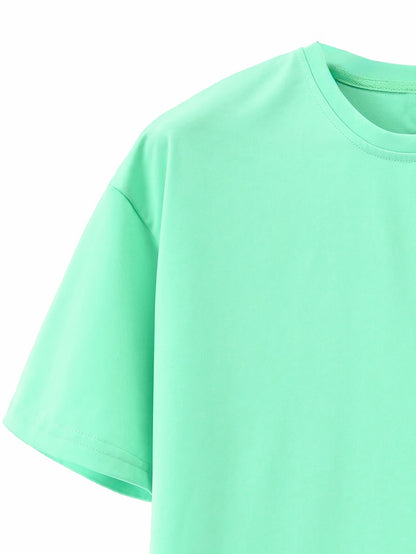 Summer Heavyweight FOG Color Earth Tone Short Sleeve Shorts Streetwear Loose Fashion Set