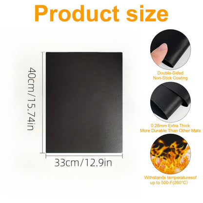 3pcs/5pcs/6pcs Oven Bottom Oven Mats, Reusable Oven Mats, for Electric Ovens, Gas Ovens, Toasters, Microwaves, Stovetops, Grills, Mostly for Outdoor BBQ, Home, RV, Travel