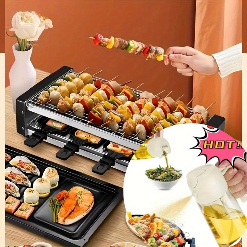 2-in-1 Oil Spray Bottle and Pourer with Precise Control - Portable Kitchen Oil Dispenser for Cooking, Salad, Baking, Grilling - Oil Sprayer with Spout, Easy-Clean Design - Ideal for Olive, Vegetable, Cooking Oils - Perfect fo