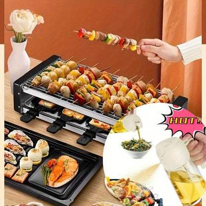 2-in-1 Oil Spray Bottle and Pourer with Precise Control - Portable Kitchen Oil Dispenser for Cooking, Salad, Baking, Grilling - Oil Sprayer with Spout, Easy-Clean Design - Ideal for Olive, Vegetable, Cooking Oils - Perfect fo