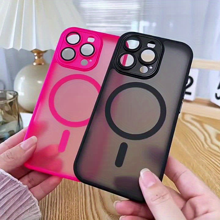 A High-End Matte Semi-Transparent Phone Case Designed for Iphone Models 16, 15, 14, 13, 12, And 16E Pro Max, Featuring an All-Inclusive Design with a Built-In Lens Film, a Skin-Like Texture, Shock Resistance, Dirt Resistance,