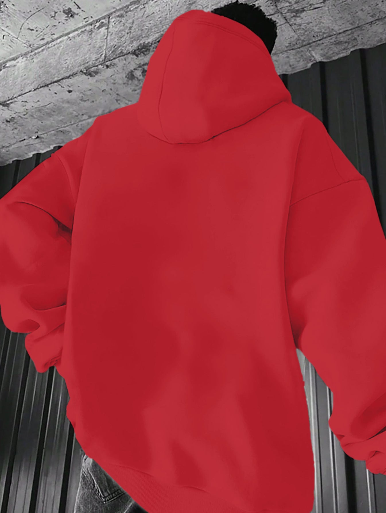 Men'S Casual Hoodie with Iconic Print - Stylish Pullover with Kangaroo Pocket, Stretch Fabric, Machine Washable - Perfect for Spring & Fall, Polyester Blend, Casual Wear Hoodie|Hooded Sweatshirt|Stretch Fabric Hoodie