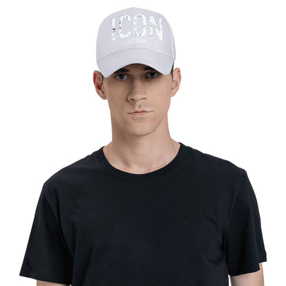 1pc ICON, LEGEND Peaked Cap Hat Unisex Baseball Cap Adjustable Lightweight Versatile Cap