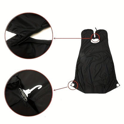 1pc, Men's beard trimming apron with suction cup fixing device, can catch the beard when shaving, easy to clean up sweeping, let you take care of the beard more convenient