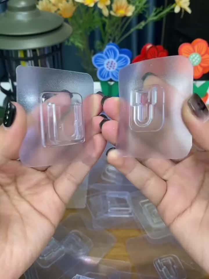 10 Pairs of Powerful Adhesive Hooks with No Trace
