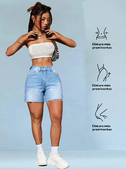 Women's High-Waisted Stretch Jeans - Light Blue Skinny fit, Soft Non-See-Through Denim for Office, Party, Vacation - Everyday & Special Occasion Pants, Party Jeans, Nontransparent Denim