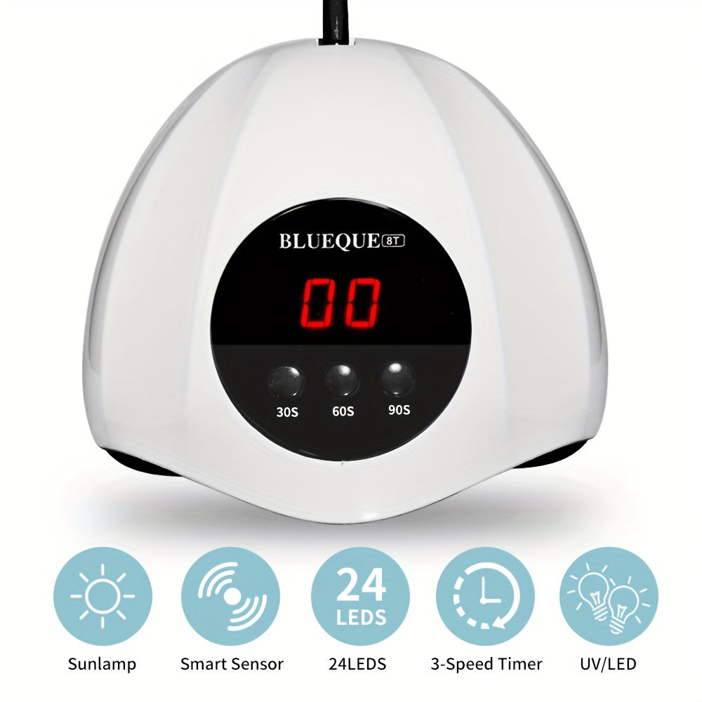 AuroraMuse Professional LED Nail Lamp with Smart Sensor Auto Shut-Off - Fast Gel Polish Dryer, USB-Powered Nail Lamp with Digital Timer, for Salon & Home Use, No Batteries Needed - Ideal for /LED Gel Polishes, Lamp for Gel Na