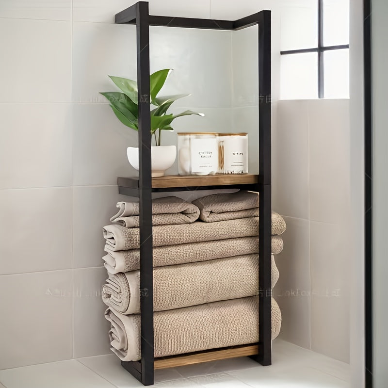 2-layer/2pcs/ 1pc bathroom decoration and accessories, bathroom towel rack, bathroom storage rack and storage blanket ladder, throwing blanket towel rack, bathroom accessories towel rack, farm stay items blanket ladder, bathr
