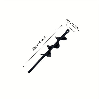Heavy-Duty Spiral Drill Bit for Gardening & Lawn Care - 3/8" Hex Shank, Sharp Blades, Ergonomic Handle, Multi-Size (3/4" to 2" Heads) for Digging, Sod, Weeding, Weed Removal, Garden Tool, Robust Construction, Durable Construc