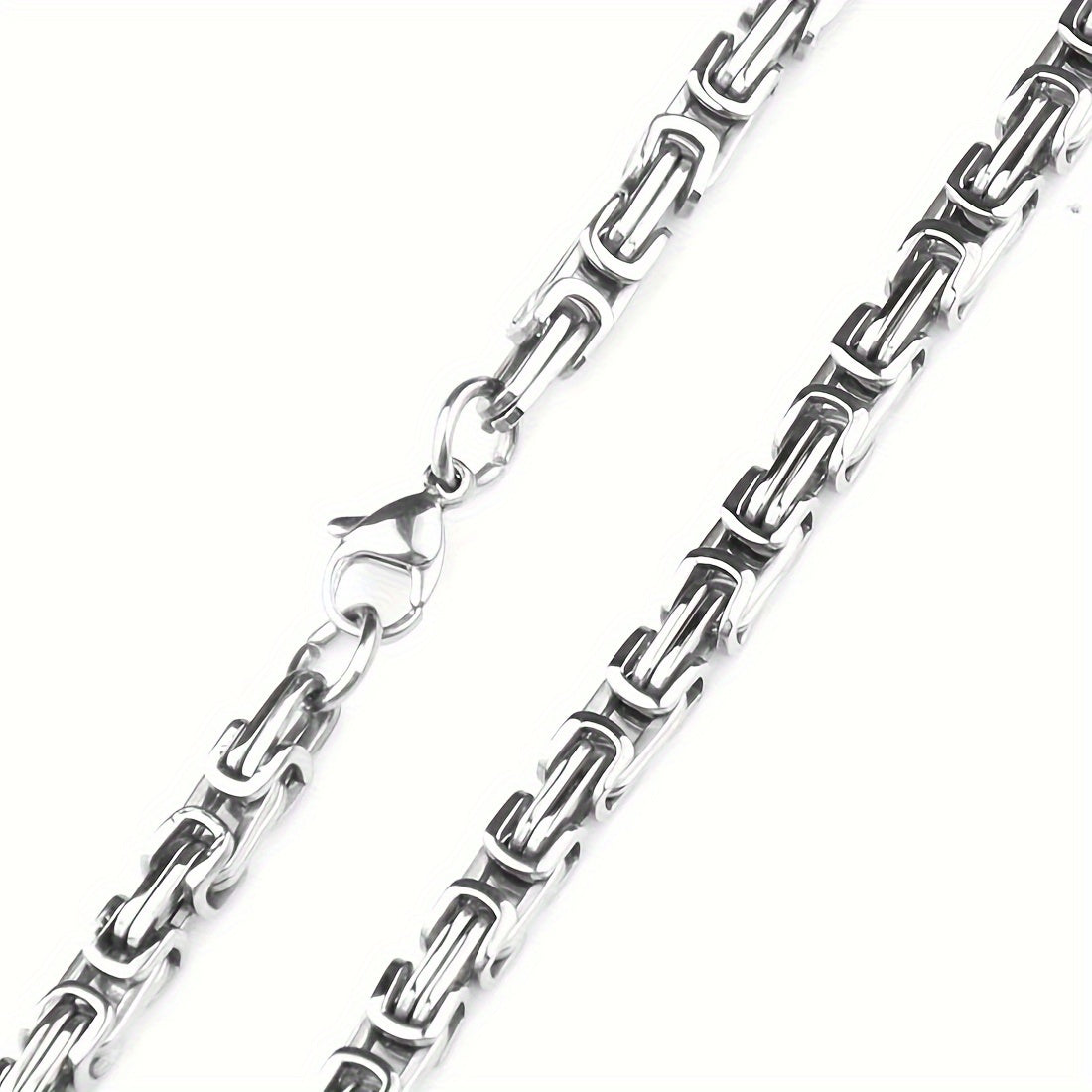 Men'S Cuban Chain Necklace - Heavy-Duty 304 304 Stainless Steel Jewelry, Interlocking Link Design for Everyday & Formal Wear - Birthday/Anniversary/Father'S Day Gift for Him - Durable Hip-Hop Necklace for Men, Hip Hop Necklac
