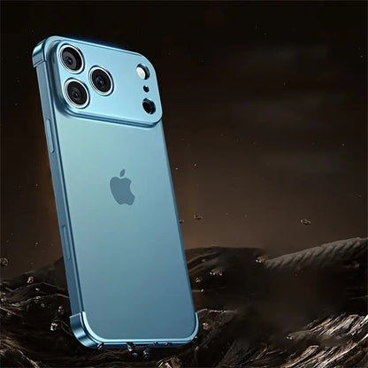 Compatible with for iphone 17 Pro / Pro Max/Air, This Uniquely Shaped Metal Corner Pad Offers Lens Protection And Is Made of Aluminum Alloy. It Provides a Bare Device Feel, Efficient Heat Dissipation, And Is Lightweight. It I