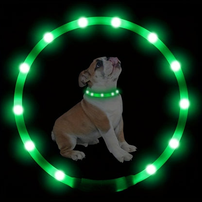 JOYTALE LED Glowing Pet Collar with USB Rechargeable Safety Light for Dogs & Cats