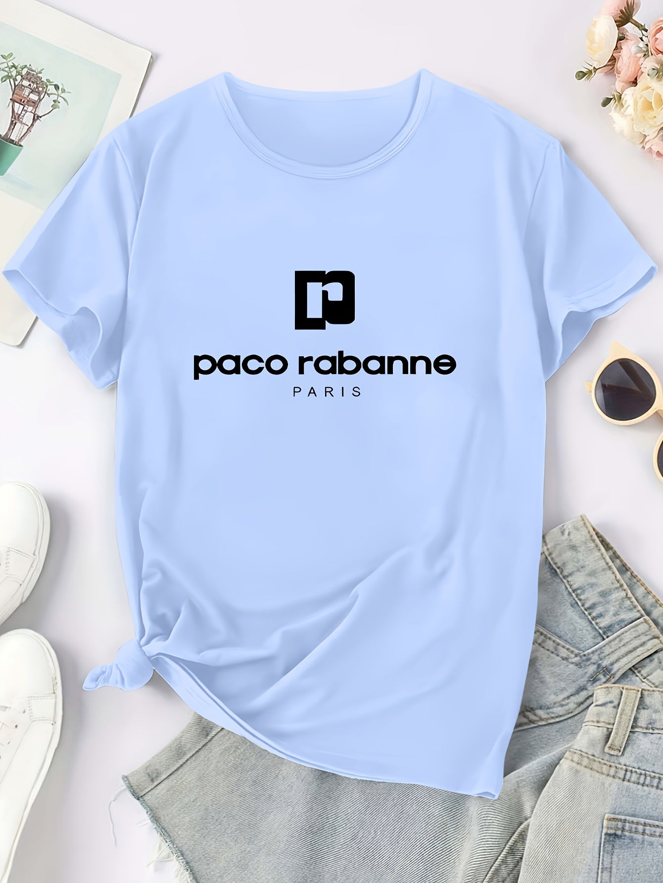 Women'S Soft Pink T-Shirt - Minimalist Elegant Y2K Retro Graphic Tee with Bold Lettering - Everyday Casual & Formal Outfits - Sizes S-XXL - Non-See-Through Fabric - Women'S Fashion Top, Ladies T Shirts, Versatile Clothing, Me