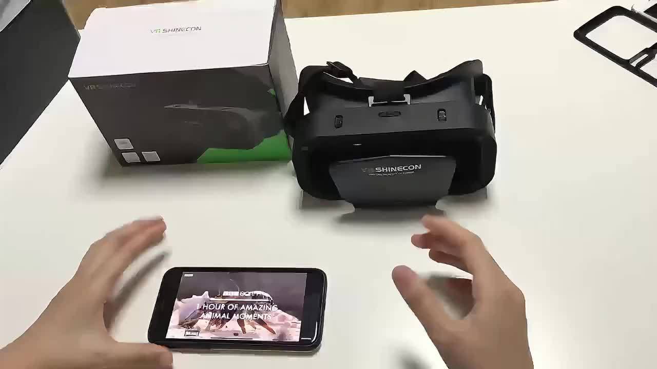 1pc Virtual Reality VR Glasses, Binoculars, Adjustable 3D Mobile VR - Comfortable Nose Rest and Strap, Mobile Lens with Controller, Perfect for Movies and TV