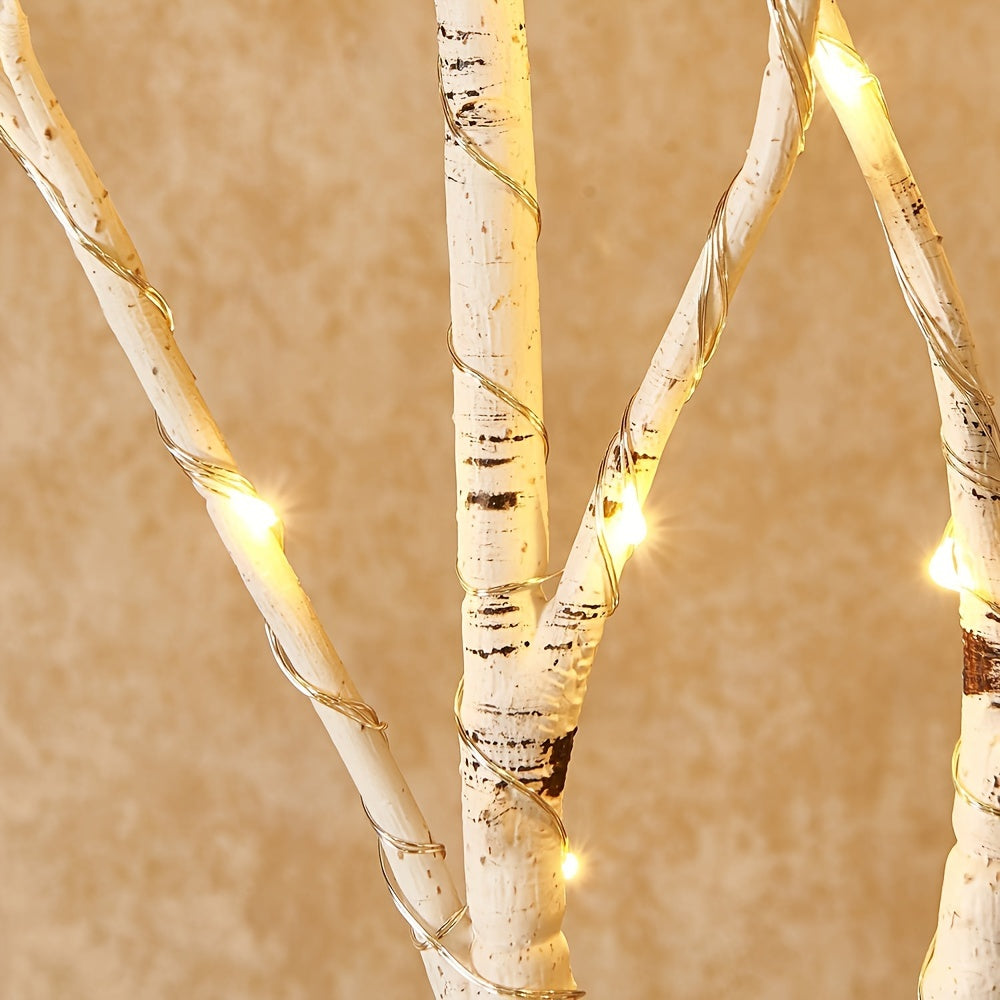 Illuminated birch branch decorative light, simulated artificial branches, battery powered, suitable for indoor and outdoor Christmas, weddings, parties, Valentine's Day, home decoration lights, etc