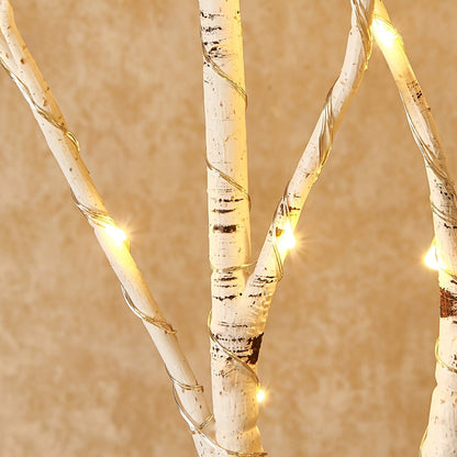 Illuminated birch branch decorative light, simulated artificial branches, battery powered, suitable for indoor and outdoor Christmas, weddings, parties, Valentine's Day, home decoration lights, etc