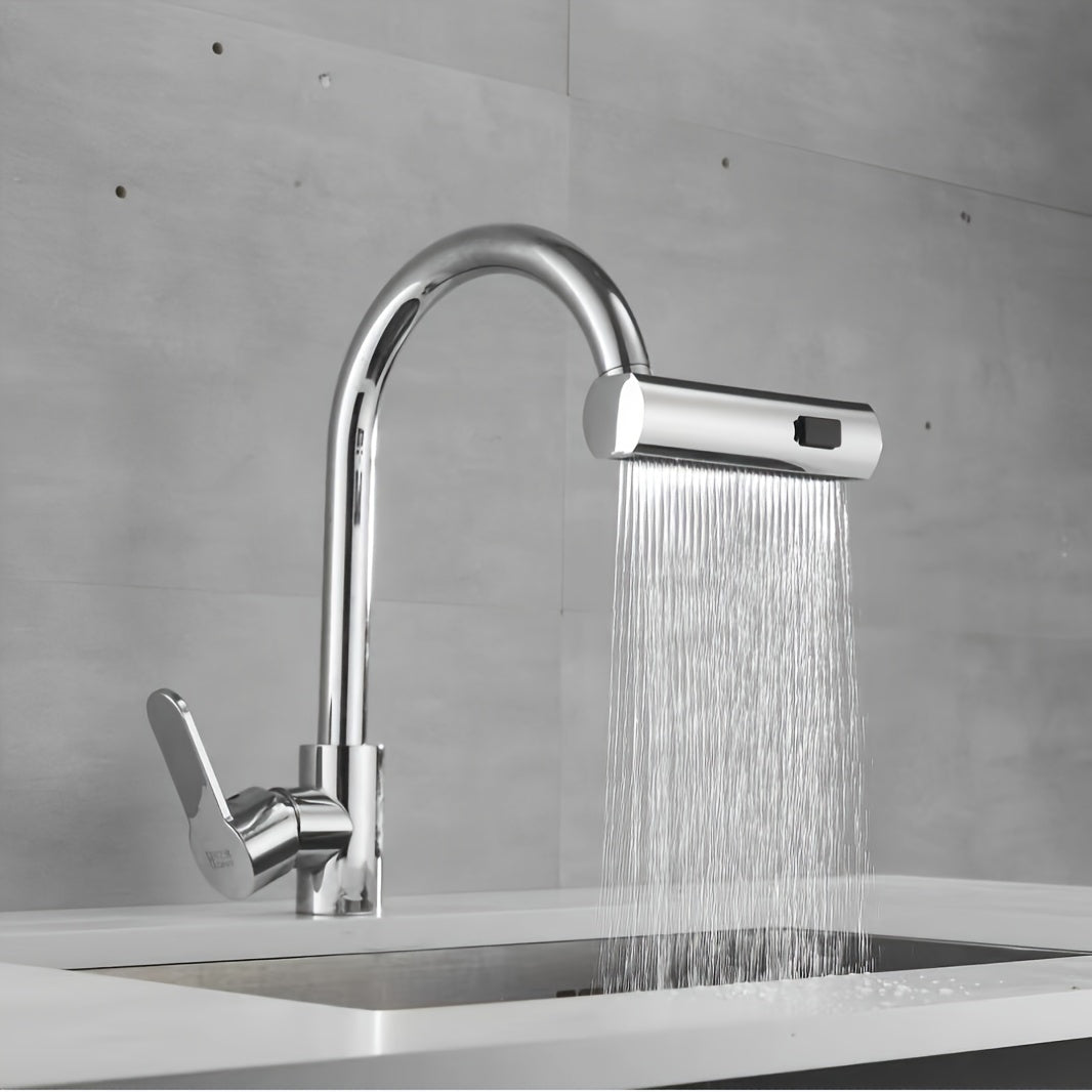 1pc Contemporary Style Faucet Adapter, Metal & Plastic, Copper Alloy, Center Kit, Multifunctional Bathroom Sink Faucet Replacement Accessory, Home Essential