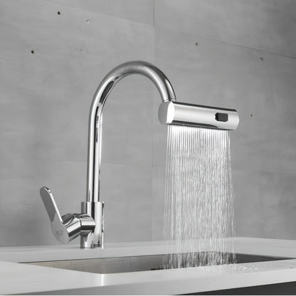 1pc Contemporary Style Faucet Adapter, Metal & Plastic, Copper Alloy, Center Kit, Multifunctional Bathroom Sink Faucet Replacement Accessory, Home Essential
