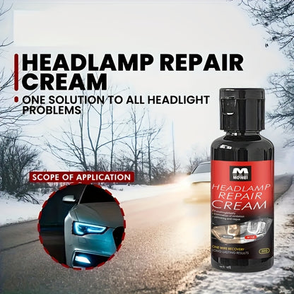 Headlight renovation kit, headlight polishing, headlight scratch repair, quickly solve the problems of headlight aging, scratches, headlight yellowing and fuzzy, DIY operation is simple, headlight renovation is 90% bright as