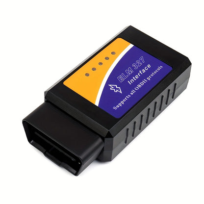 Wireless OBD2 Scanner - Full System Scan, Emissions Test, Real-Time Data Analysis for Android & iOS, Compatible with Most Vehicles, No Battery Needed, Vehicle Diagnostics, Modern Gadget, Durable Construction