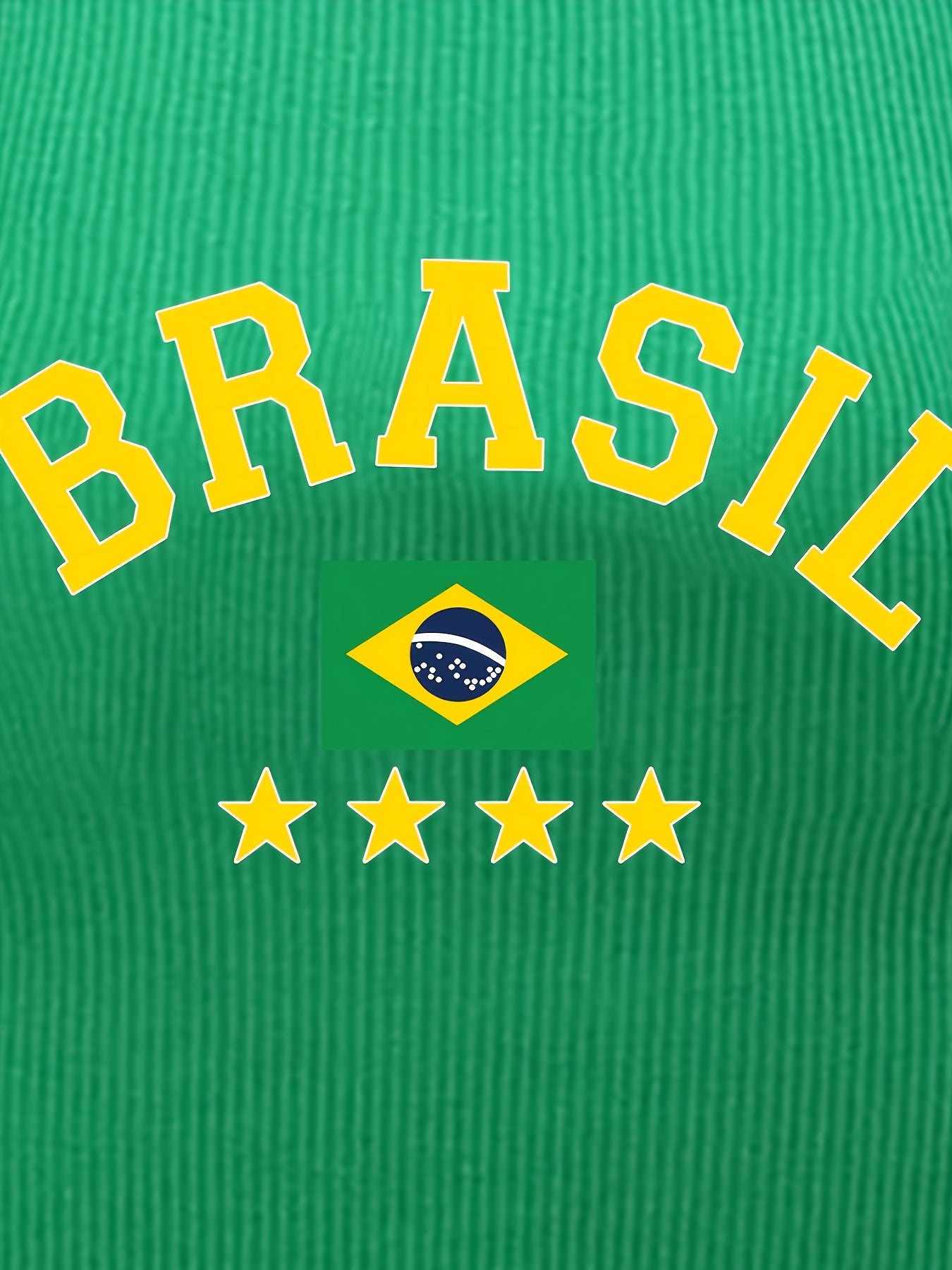 Y2K Style Cropped Sleeveless Tank Top - BRASIL Flag Print Slim Fit Women's Summer Top, Vibrant Green & Yellow Graphic, Machine Washable Casual Streetwear, Festive Outfit, Fashion-Forward Design, Smooth Texture