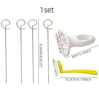 1 set of manual vegetable spiralizer, grater, peeler, slicer, potato spiral cutter, tornado potato chip maker, and fancy French fry tool