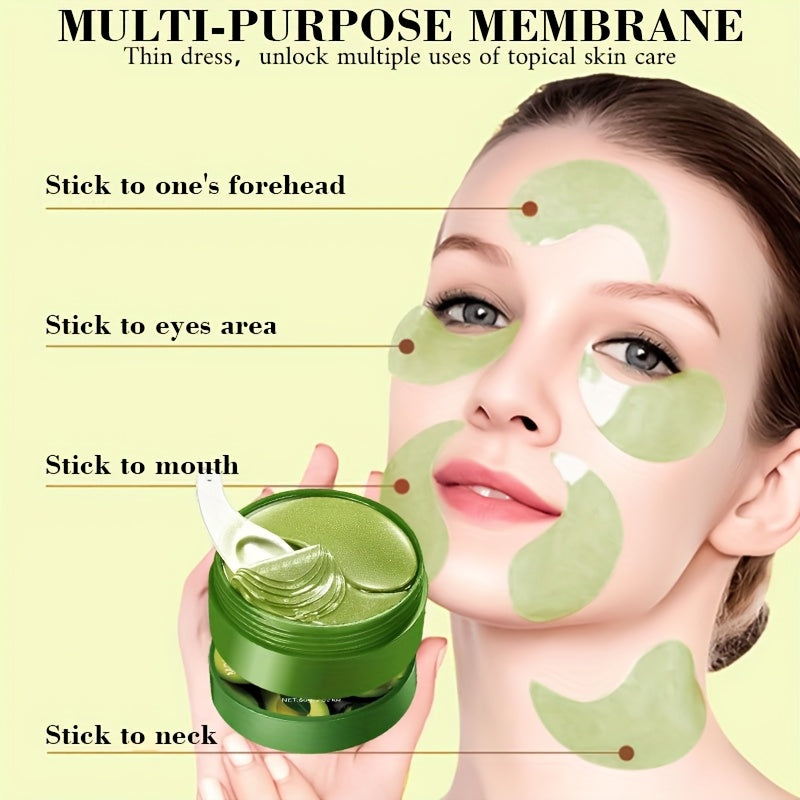 ROZINO Aloe Vera & Hyaluronic Acid Eye Mask - 60pcs Deep Moisturizing Essence Patches for Dark Circles, Puffiness, and Wrinkles, Brightens and Firms Skin, Suitable for All Skin Types, Eye Care | Natural Ingredients | Hydratin