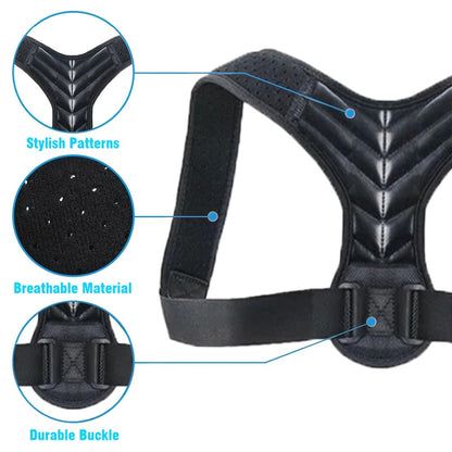 Universal Back Support Brace for Improved Posture