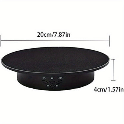 1pc 360-Degree Turntable Automatic Platform Velvety Surface, Display Stand, Rotating Display Stand, Turntable for Photography Rotating Turntable, Rotating Platform for Presentation, Retail Display Stand