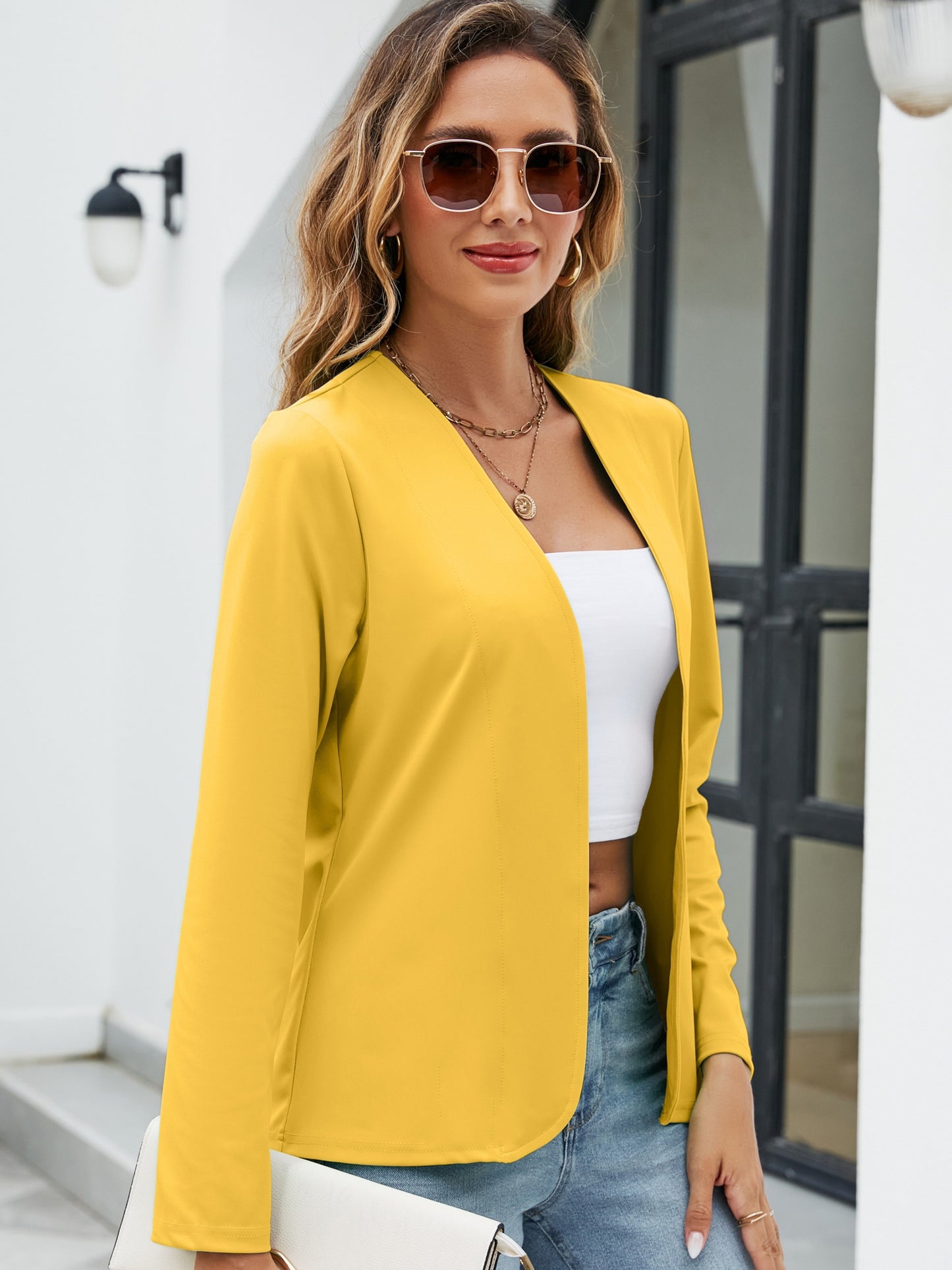 Solid Color Casual Cardigan from Europe And America