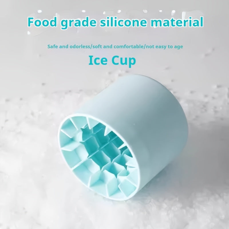 1pc Quick Freeze Silicone Ice Cube Trays - Easy to Use, Durable Plastic Molds for Perfectly Shaped Ice, Ideal for fruit juice, Ice Buckets & Cylindrical Cups, fruit juice Accessories,Suitable for Thanksgiving, Halloween, Chri