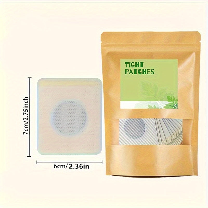 100pcs waist and abdomen patch set, used for tightening and burning sensation, effective plant fiber for western-style and tightening, suitable for improving fitness performance, no battery required