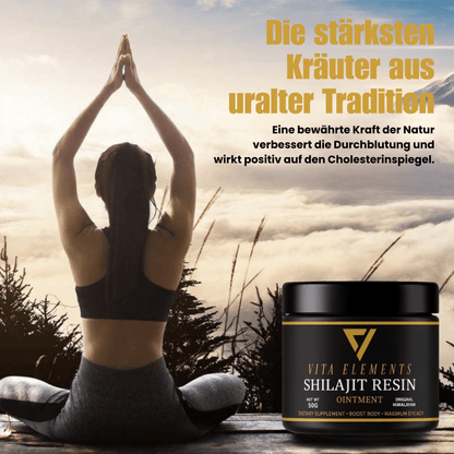 Original Resin Shilajit Tar 100% Pure And Vegan from The Himalayas | Ayurvedic Energy Source with 85+ Minerals & Fulvic Acids | for Vitality, Focus & Endurance | Traditionally Extracted Natural Tar | Without Additives | 50G G