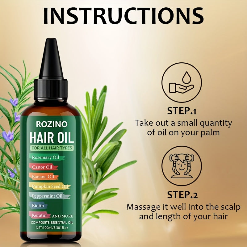7-in-1 hair care essential oil, 7 kinds of essence ingredients