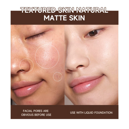 Visible Pore Face Primer - Long-Lasting Matte Foundation Oil Control Primer Stick, Korean Cosmetic Formula for Natural Coverage, Moisturizing & Blemish Concealing, Sleek Packaging, Korean Skincare