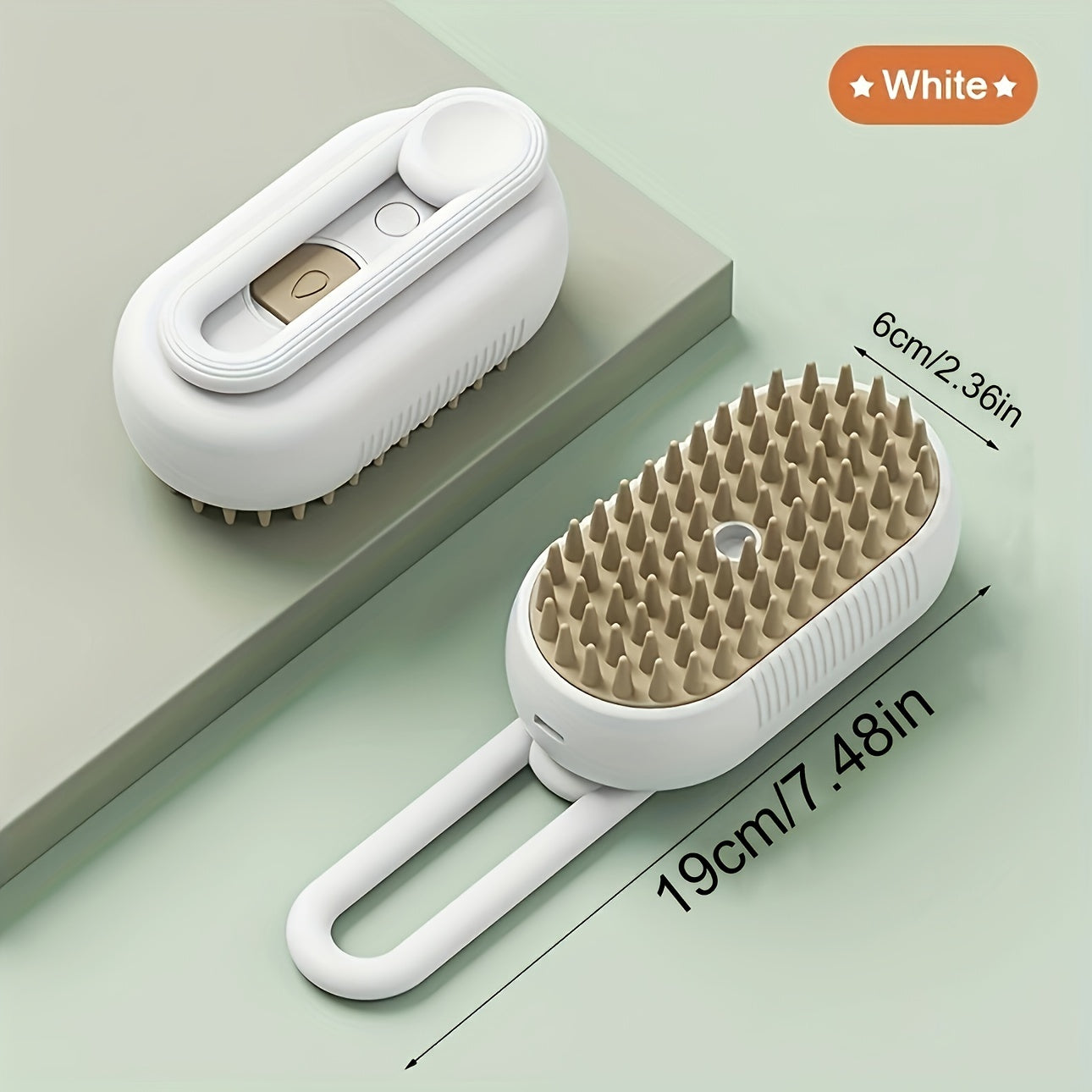 Steamy Cat Brush, 3 In 1 Cat Steamy Brush