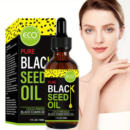 ECO FINEST Pure Black Seed Oil - Cold-Pressed Nigella Sativa with Thymoquinone